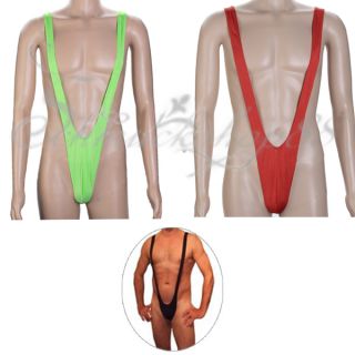 Sexy Herren TANGA Borat Badehose Mankini String Badeanzug Schwimmanzug
