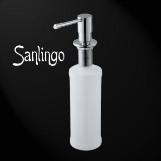 Design Seifenspender Einbau Messing Chrom Kunststoff von Sanlingo