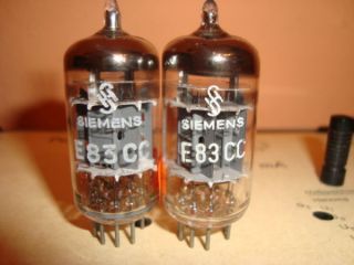 Matched Pair E83CC Siemens Triple Mica