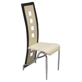 Stuhl Set mit 6 Stühlen, Metall chrom/schwarz weiß NEU