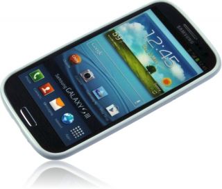Silikon Case Glossy WEIß Samsung Galaxy S3 i9300 Handy Schutzhülle