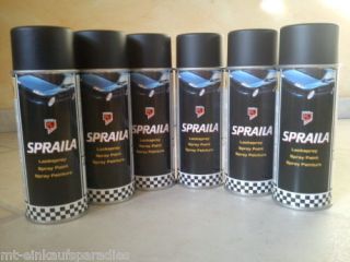Spraydosen Spray schwarz matt Lack Lackspray 5,83€/L