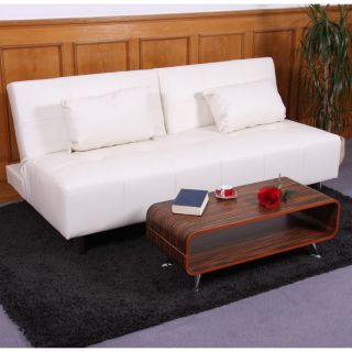 3er Sofa Couch Schlafsofa Bendigo M54, Kunstleder, inklusive Kissen
