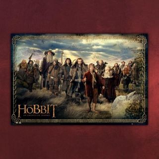  Hobbit Film Poster mit Bilbo Thorin Zwergen und Gandalf 61 x 91 5 cm