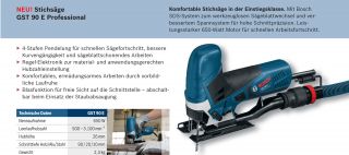 Bosch Stichsäge GST 90 E Professional im Koffer
