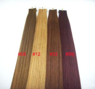 Remy Band Skin Weft 51cm Lang Haarverlängerung 100gr Ge