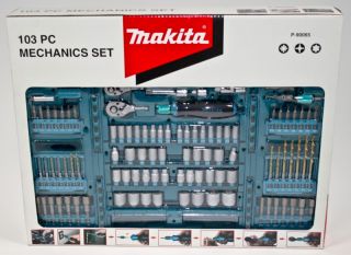 Makita 103 tlg Mechaniker Zubehör Set P 90065 im Koffer