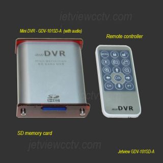 Ch SD card Mini Mobil DVR w/ Audio Motion Detection