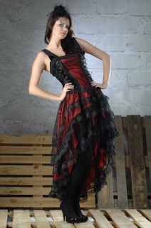 Kostüm Kleid Lucie exklusiv Gothic Burlesque Western Can Can Saloon