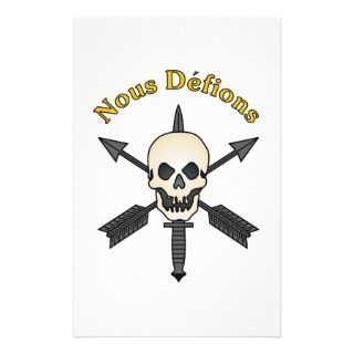 Nous Defions, Special Forces, 2 Stationery Paper