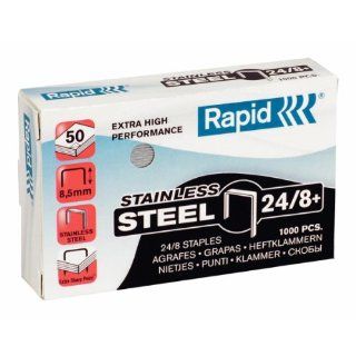 Rapid 24858100 Heftklammern 24/6mm Super Strong, rostfrei, 1000 Stück
