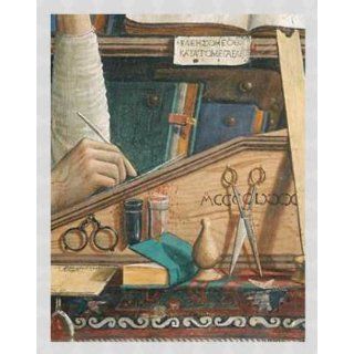 Bild mit Rahmen Ghirlandaio, Der Heilige Hieronymus im Gehäus, 55