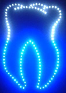 LEDschild *Zahn* Leuchtzahn maxi 40x50 cm
