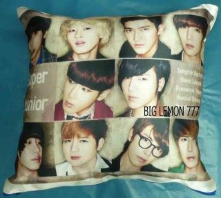 SUPER JUNIOR MR.SIMPLE Cushion Pillow Cover /Pillowcase Satin Q12