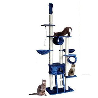 Katzenbaum deckenhoch 2,30 bis 2,60 hoch Blau: Haustier