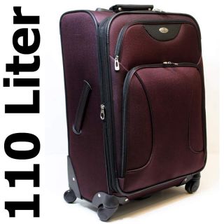 Koffer 4 Rollen 360 ° Reisekoffer 110 Liter Bordeaux Rot 8800#