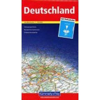 Straßenkarte Deutschland 1  750.000 mit Parkscheibe 