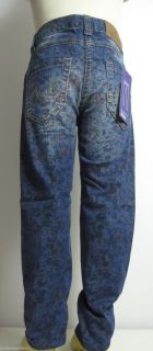 MEXX Jeans Jeanshose Hose schmale Schnittform Blumendruck Blumen