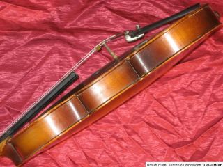 Schöne, alte V. Kunc 4/4 Geige mit einteiligem Rücken