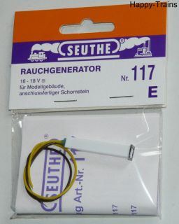 Seuthe 117,Rauchgenerator Schornstein Spur H0,117 E