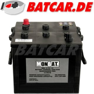 LKW Batterie 12V 110Ah Natoblock, Unimog, Mercedes, MAN ersetzt 120Ah