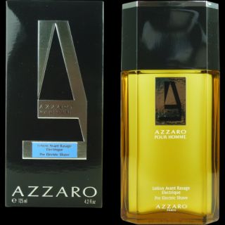 92EUR 100ml AZZARO POUR HOMME Pre Electric After Shave 125 ml NEU OVP