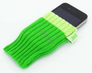 Apple iphone 4 4S 4 S 3Gs Socke Handysocke Hülle Tasche Etui in grün