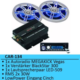 LED Lautsprecher Radio  CD USB SD Autoradio CAR 134
