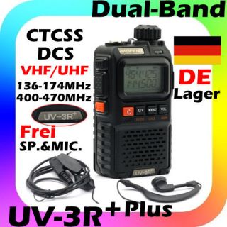  Baofeng UV 3R Plus 2M Funkgeraet VHF UHF Amateur 136 174 400 470MHZ