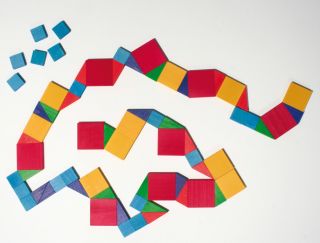 Grimms Puzzle Pythagoras Holzpuzzle Bauklötze Legespiel