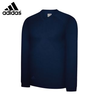 Adidas Golf Pullover Herren V Ausschnitt Baumwolle Sweater Herbst