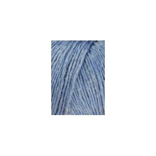 50g Lang Yarns Greina   Farbe mittelblau   Ein rustikal elegantes