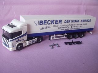 35. Scania 144 PrPL SZ Becker Stahl Service Coils Werbemodell