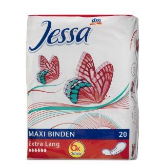 Jessa Maxi Binden Extra Lang, 6er Pack (6 x 20 Stück) 