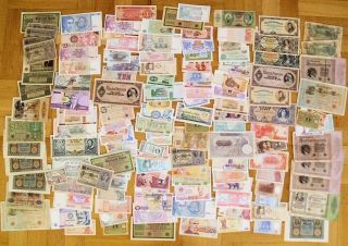Großes LOT, Sammlung 141 alte Geldscheine Banknoten verschiedene