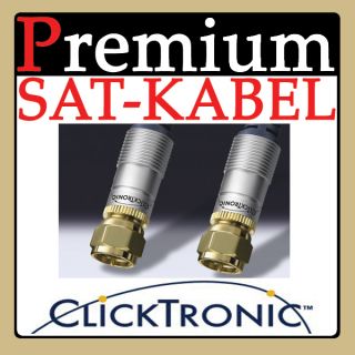 ClickTronic SAT Kabel F Stecker HIGH END vergoldet 10m