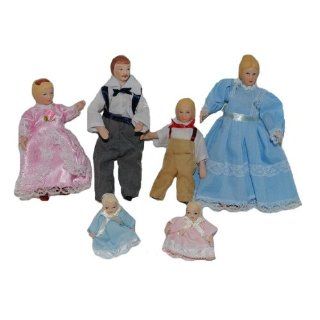 tlg. Set Puppenstube Puppen Familie Biegepuppen 1:12 _ Nostalgie