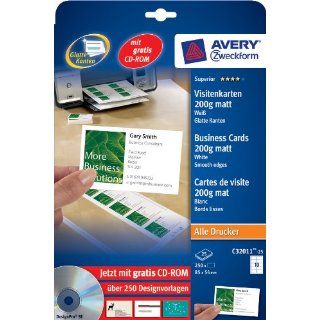 Avery Zweckform C32011 25 Superior Visitenkarten, 85 x 54 mm