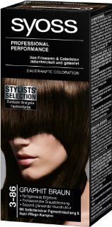 Syoss Color Stylists Selection 3 86 Graphit Braun Stufe 3