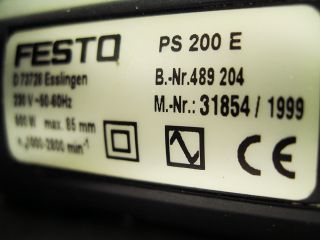 Stichsäge FESTOOL/ FESTO PS 200 E ohne Systainer Ersatzteile an