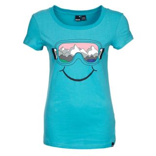 Bench Smiley T Shirt Damen Baumwolle Freizeit Shirt länger