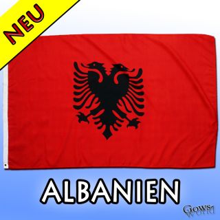 FAHNE ALBANIEN FLAGGE 90 x 150 cm NEU 90x150