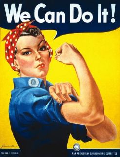 We can do it   Frauenpower Rosie Retro Fun Poster H153