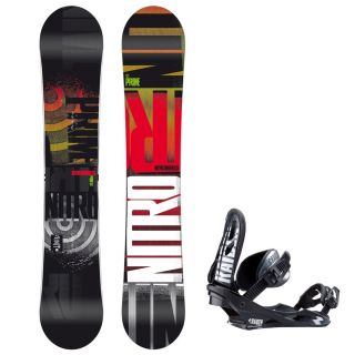 Snowboard Set Nitro Prime Dose (162cm) 2013 + Raiden Staxx (black
