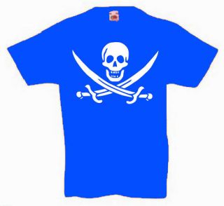 Piraten Säbel Kinder Fun T Shirt Größe 104 bis 164