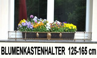 BLUMENKASTENHALTER GOLD 125 165 CM FÜR FENSTERBANK AUSSEN HALTER