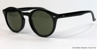 Retro Sonnenbrille Pantobrille Vintage Wayfarer runde Hornbrille V51