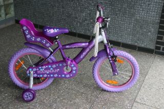 16 Zoll Kinderfahrrad Rücktritt Kinderrad Stützrad Fahrrad Lila