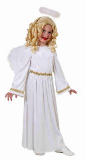 Kinder   Engel Kostüm mit Engelsflügel   Gr. 128 140 152 164