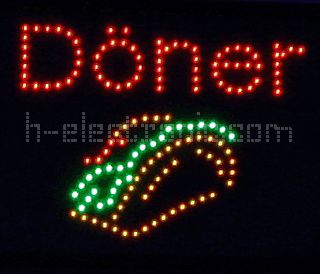LED Schild kebap Döner kebab Schilder Reklame Neon WOW